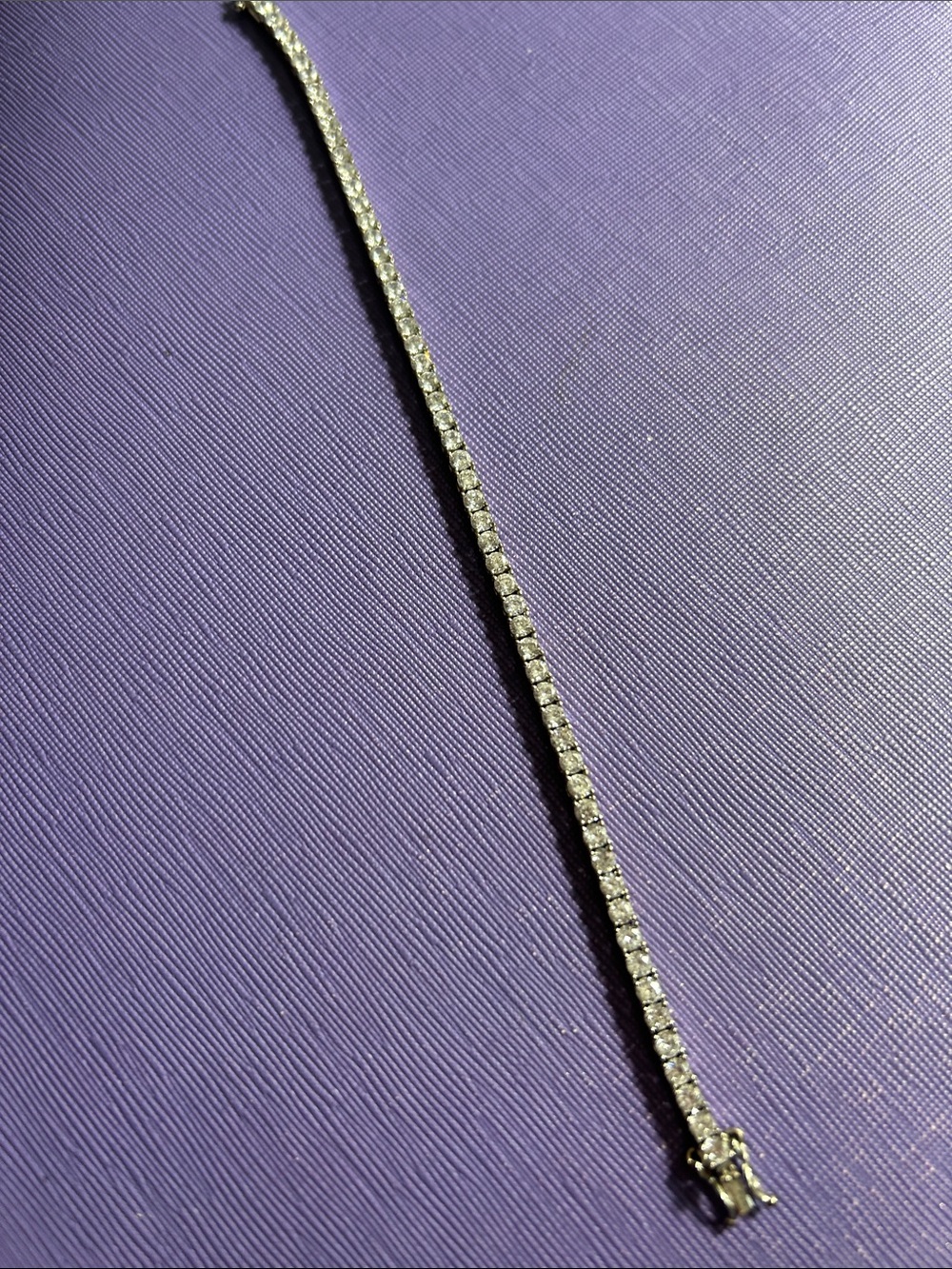 Silver Cubic Zirconia Tennis Bracelet
